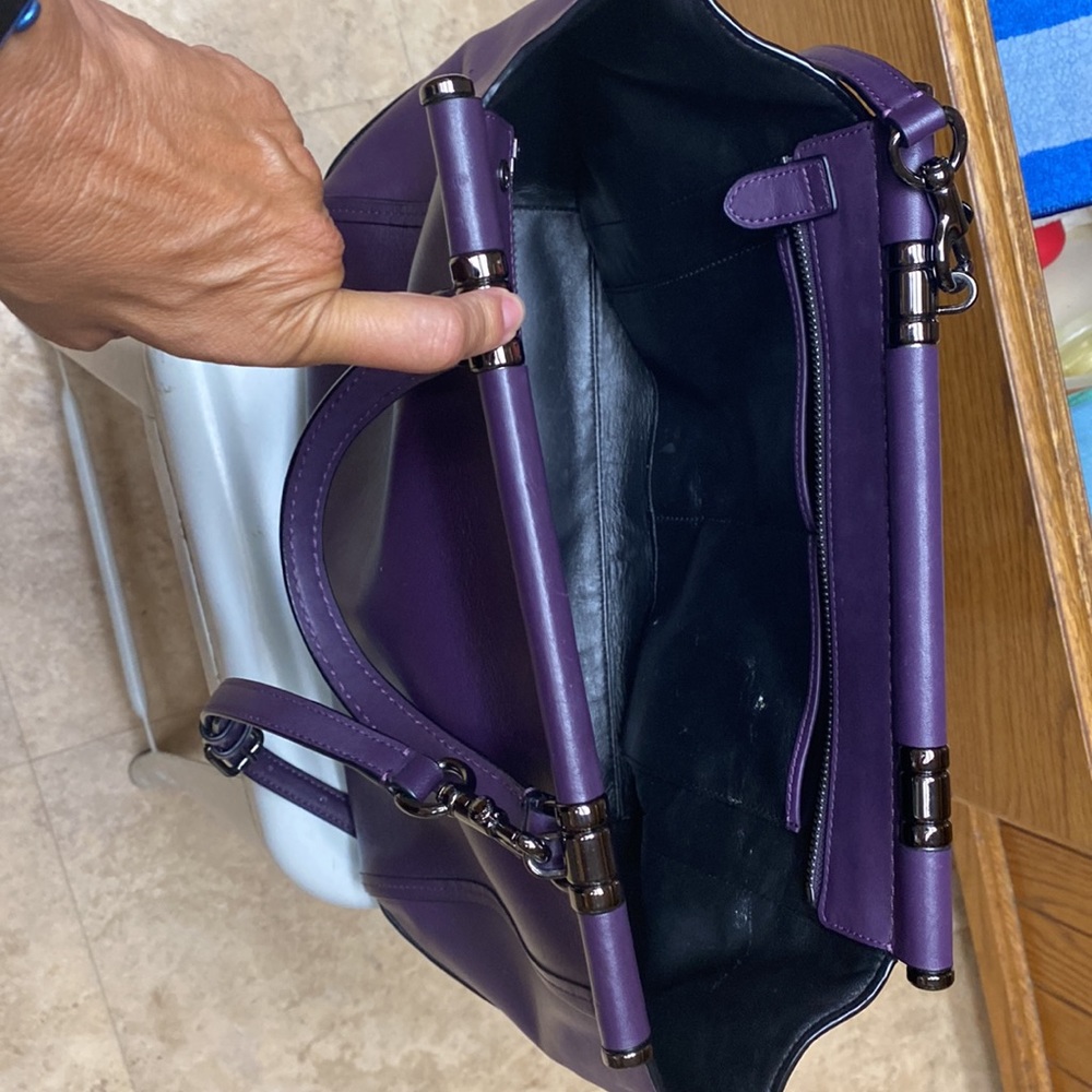 Plum Coach Handbag - Picture 4 of 5